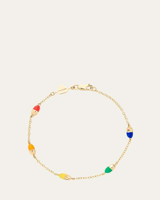 14K Yellow Gold Pill By-The-Yard Bracelet